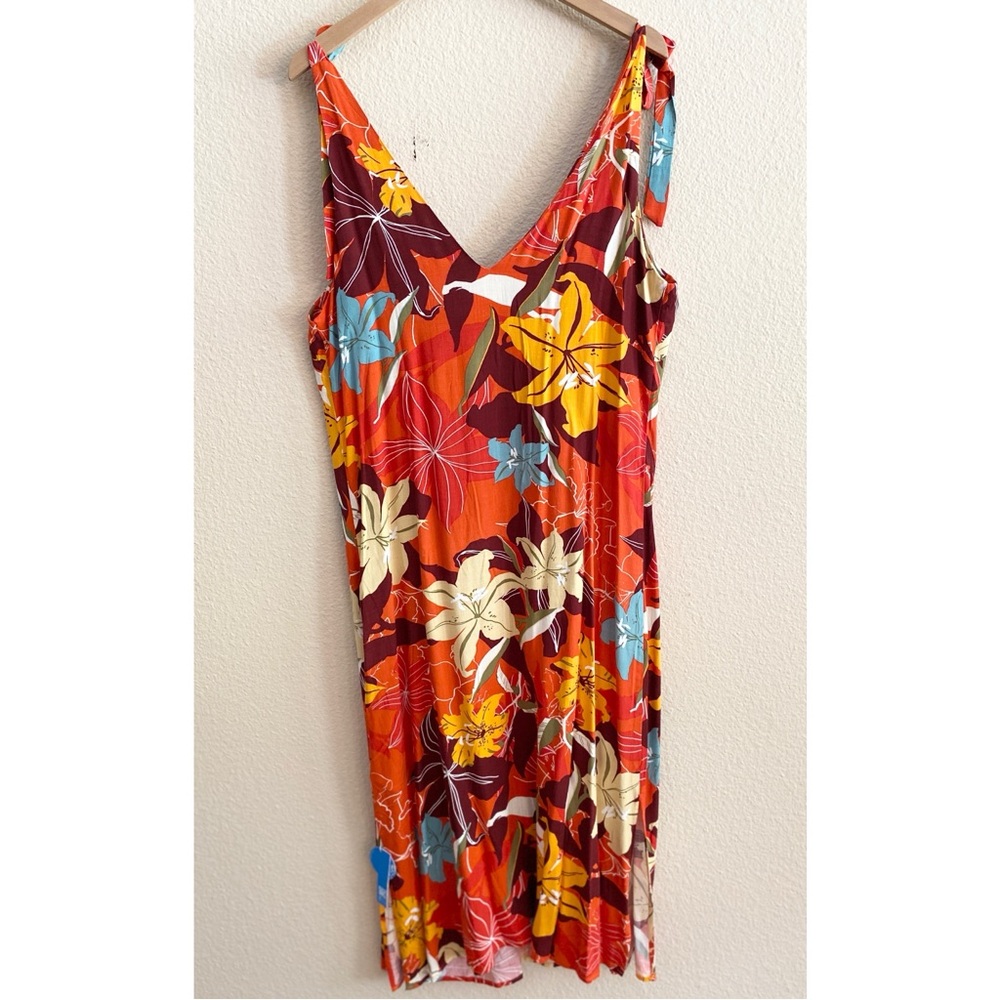 Dress - Misty Floral - Tie Shoulder - Cupshe - Tropical - Retro Vintage Vibe NWT